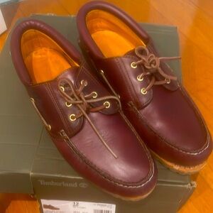 Timberland size 12 men burgundy is the color